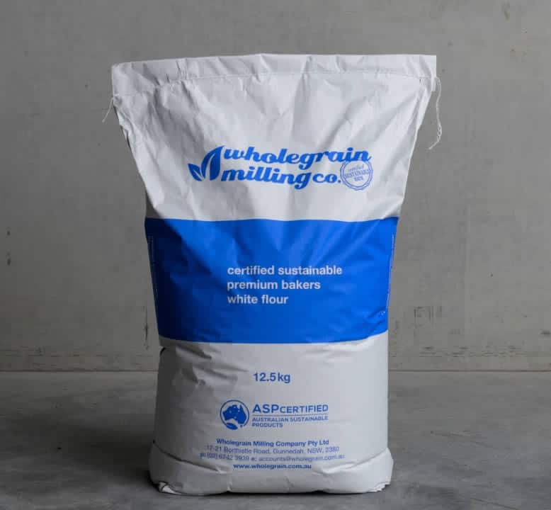 Certified sustainable white flour